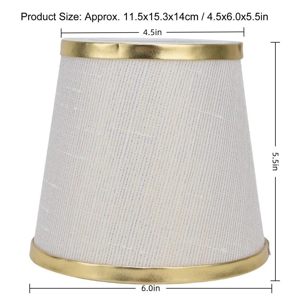 2PCS Clip On Design Lampshade 5.5 inch Height Wall Lamp Shade Simple Lamp Shade Wall Lamp