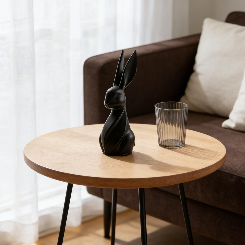 Easter Bunny Statue Ornament - Modern Minimalist Living Room Desktop Home Decor