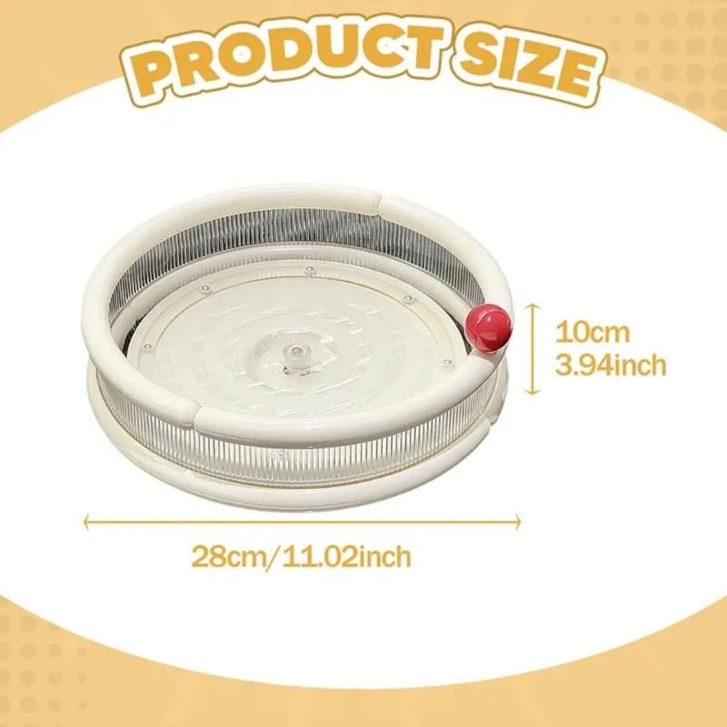 Rotating Cosmetic Storage Shelf With Adjustable Compartments Waterproof Kitchen Counter Organizers Easy Assembly Compact Home Decors
