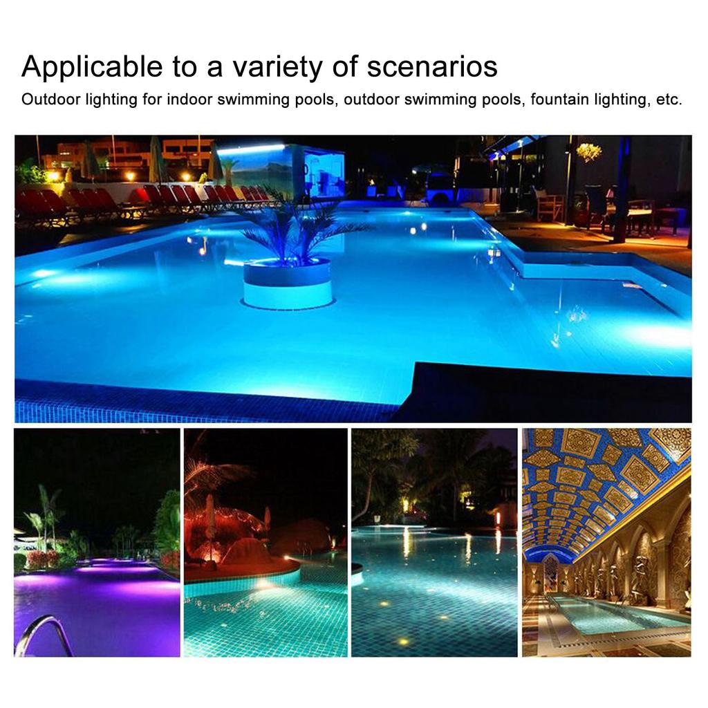 LED Pool Light IP68 Waterproof AC  12V 35W with Remote Control for Outdoor Swimming Pools