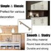 6 Pieces Gold Kitchen Cabinet Pulls, Door Knobs 96mm Center Distance, Zinc Alloy Cabinet Pull, Modern Drawer Knob, Bedroom Cabinet Pulls for Bathroom