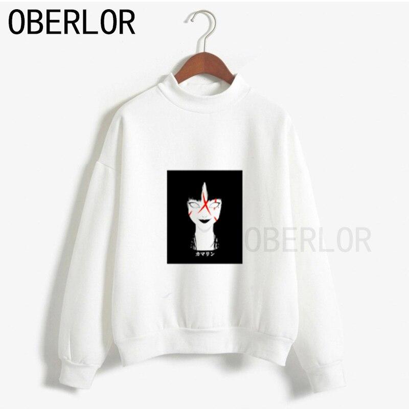 junji ito panel moletom com capuz