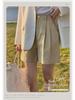 Retro Combed Cotton High Waist Bermuda Shorts - Women's Casual Summer Loose Fit