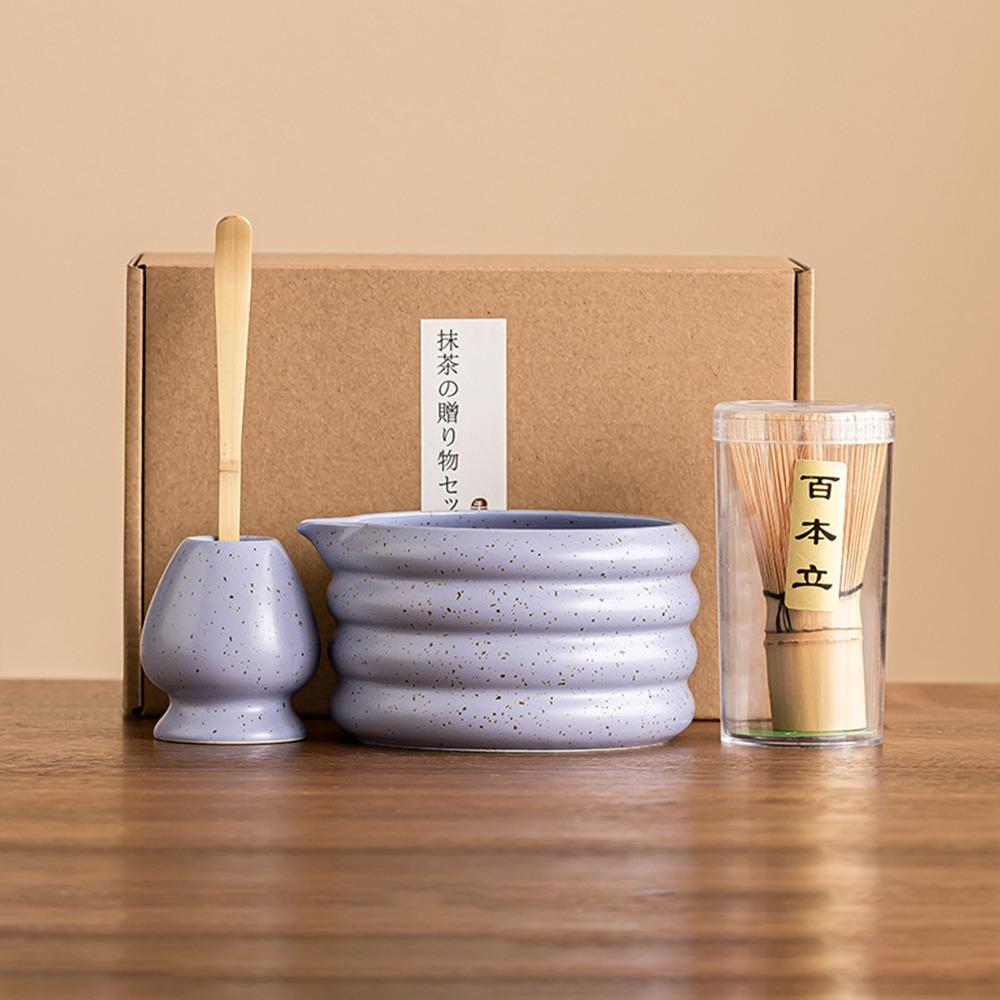4PCS Food Grade Japanese Matcha Tea Set Doughnut Donut Matcha Stirring Brush  Stirring