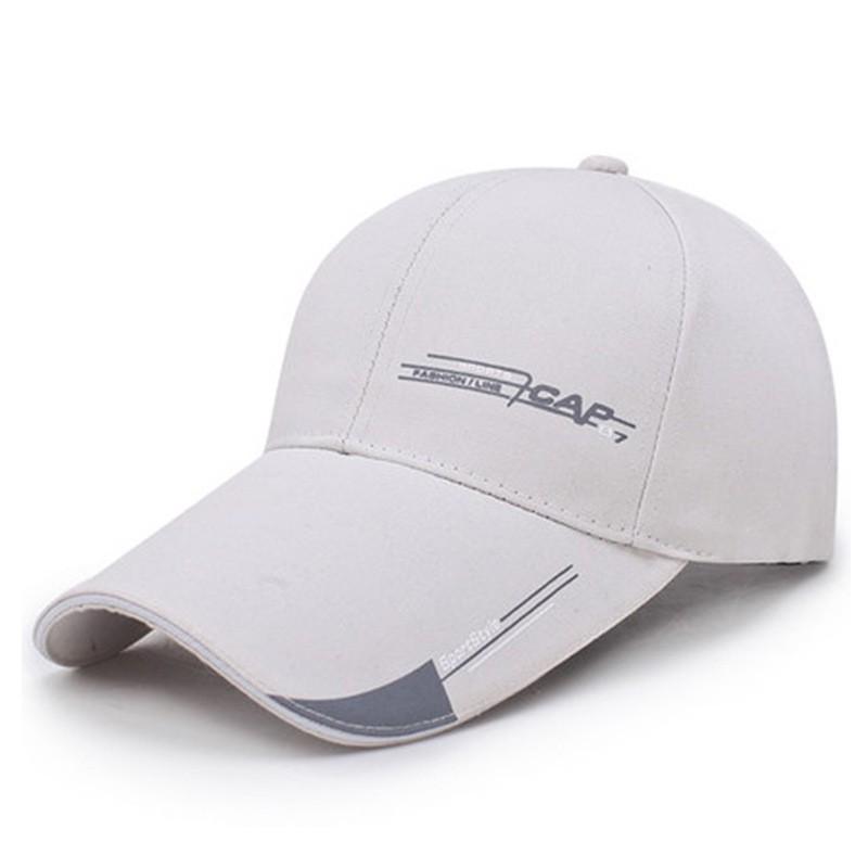 

Baseball Sports Printing Cap Long Brim Hats Peaked Cap Outdoor Breathable Gift бежевий