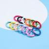5Pcs/lot Metal Spring Gate O Ring Openable Round Carabiner Keychain Bag Clips Hook Dog Chain Buckles Connector for DIY Jewelry