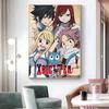 1pc Anime Fairy Tail Poster Sticker Print Waterproof Wall Art For Living Room Bedroom Home Decor