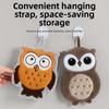 Hangable Kitchen Handkerchief Soft Cleaning Cloth High Quality Owl Hand Towels  Kitchen Home
