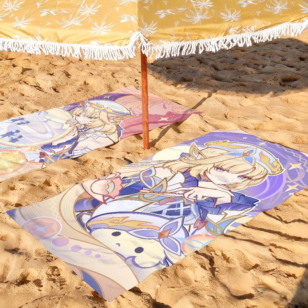 Game Genshin Impact Nicole Reeyn Beach Towel For Beaches Yoga Studios Gyms Hot Springs Swimming Pools And Picnics