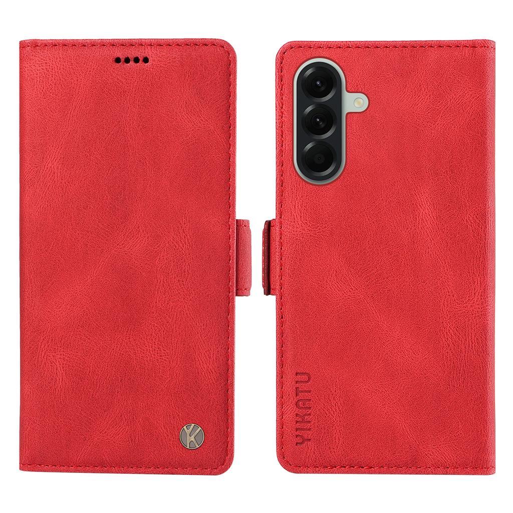 For Samsung Galaxy A57 5G Leather Case YIKATU YK-005 Skin-touch Feeling Wallet Phone Cover
