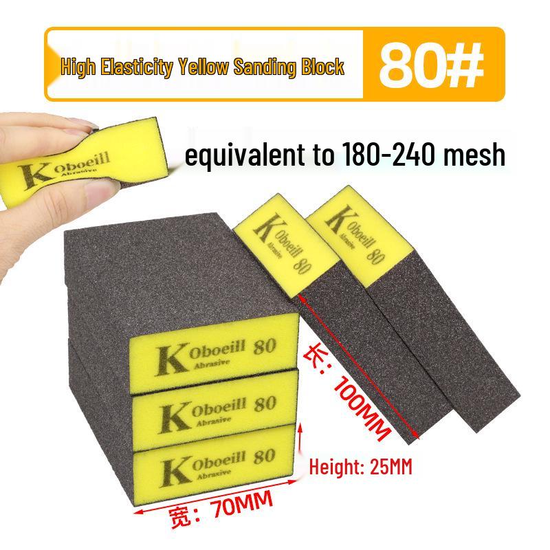 High-Density Sanding & Polishing Sponge for Wood, Metal & Walls