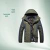 Men's Plus Size Fleece-Lined Windbreaker - Windproof, Waterproof, Warm Cotton Jacket for Mountain Climbing