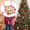 Red Plastic Ornament Storage Box Simplify Stackable Ornament Storage Box For Home Use