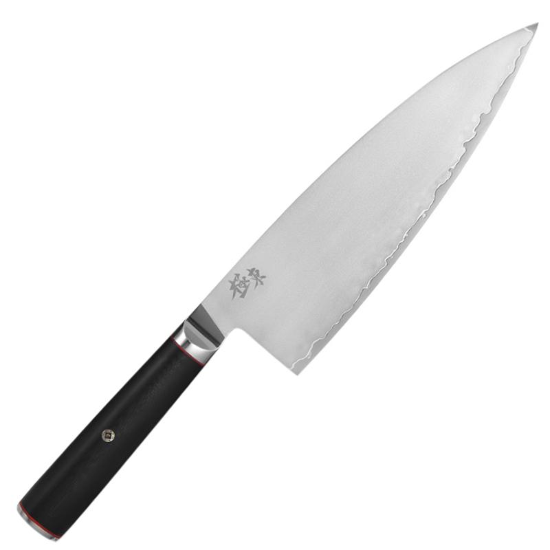 8 Inch Chef Knife With Wood Cover 3-Layers Clad Steel AUS10 Blade Sharp Cleaver Meat Sushi Slicing Vegetables Kitchen Knives