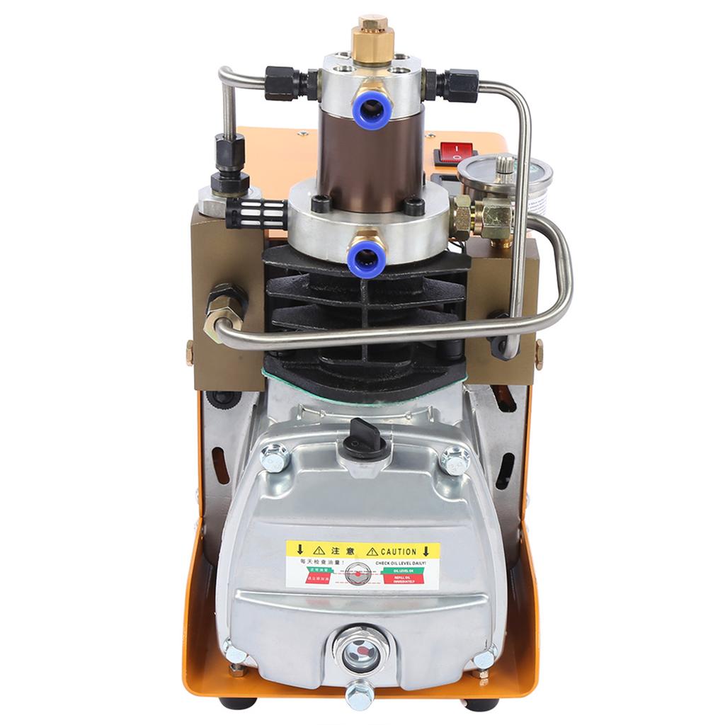 Air Compressor Pump 30MPa 4500PSI Inflator Electric Pneumatic Equipment with Pressure Gauge110V US Plug