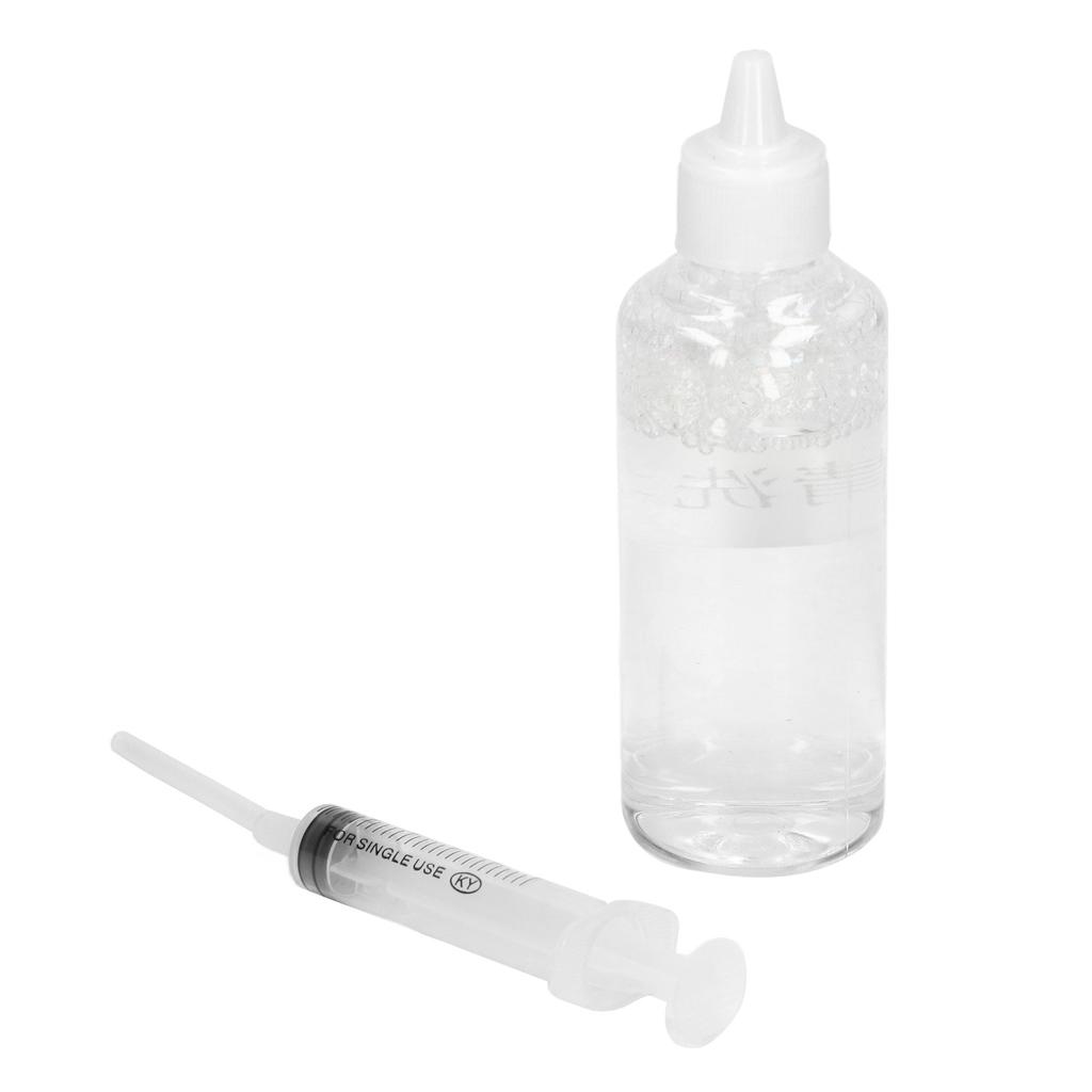 Ink Cleaning Solution Strong Dissolve Ability Nozzle Dye Cleaning Fluid with Syringe for Inkjet Printer