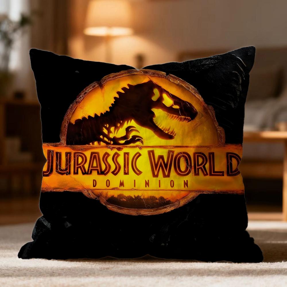 Hot JJurassic Worlder Cushion Cover Soft Washable Pillow Case Multi-Scene for Couch Bed Travel Office Use