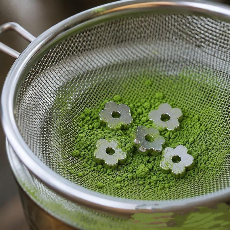 5Pcs Stainless Steel Matcha Sifter Food-Safe Material Rolling Beads Sieve Reusable Fine Mesh Matcha Strainer Beads