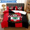 3-teiliges weiches Bettwäscheset mit FC-Wappen-Design, inklusive 1 Bettbezug und 2 Kissenbezügen. Perfekt für Schlafzimmer, Wohnheim, Fan-Geschenk