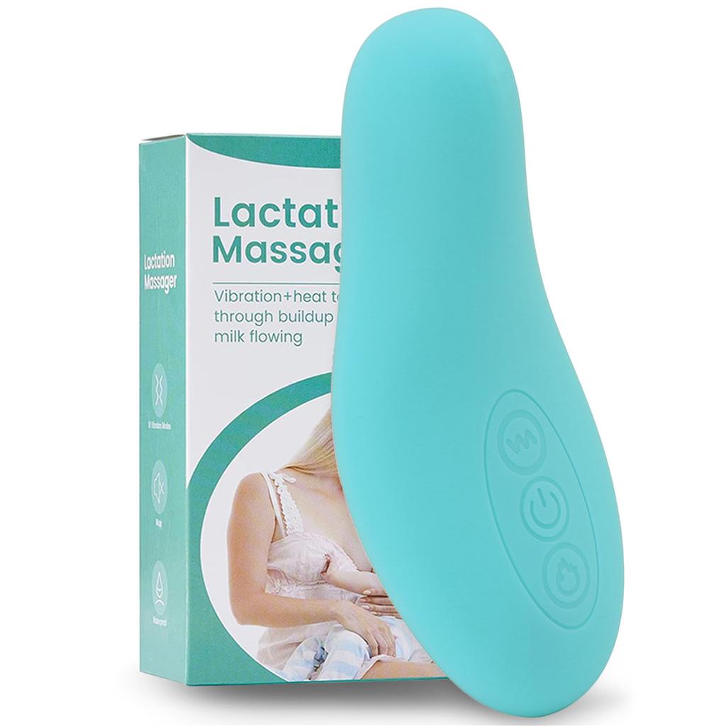 Lactation Massager Women Heating Vibration Breast Massager for Breastfeeding Clogged Ducts Mastitis