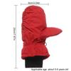 Children Ski Gloves Winter Thicken Warm Boys Girls Full Finger Mittens Non-slip Adjustable Windproof Waterproof For 5-9Y Kids