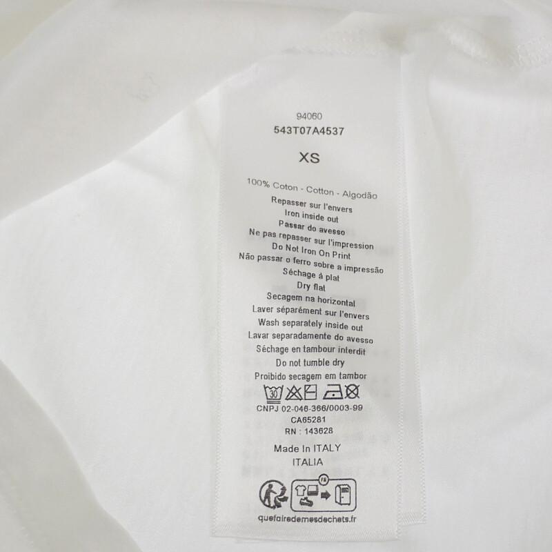 Dior 543T07A4537_X0883 XS Short Sleeve T-shirt white/Navy Women