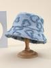 Love Plush Bucket Hat Three-dimensional Printing Pot Hat Men and Women with The Same Thickened Warm Versatile Hat