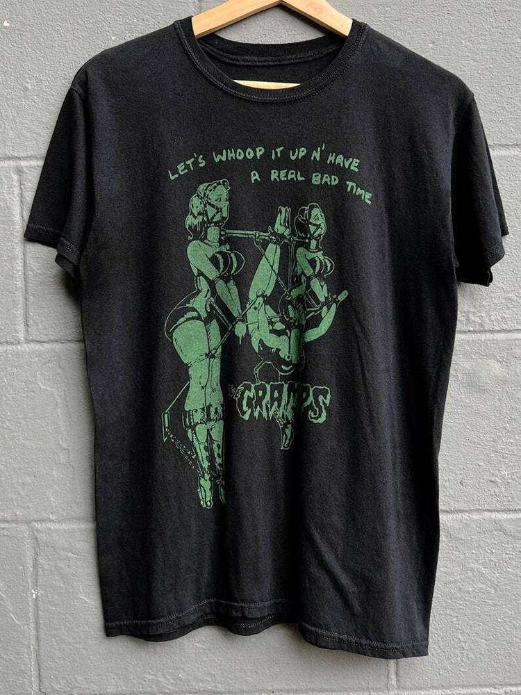 The Cramps 80-е The Cramps Свидание с Элвисом 1986 Психобилли Унисекс Футболка KH9872 Унисекс Футболка XXL