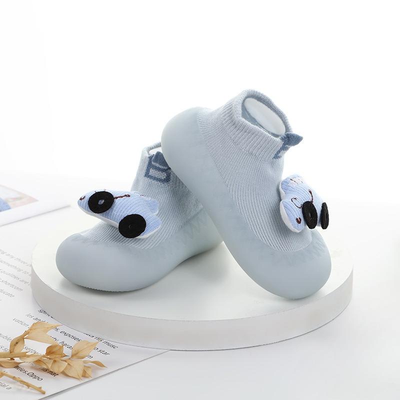 Boys and Girls Cartoon Slip-on Shoes with Anti-slip Sole and Soft Bottom