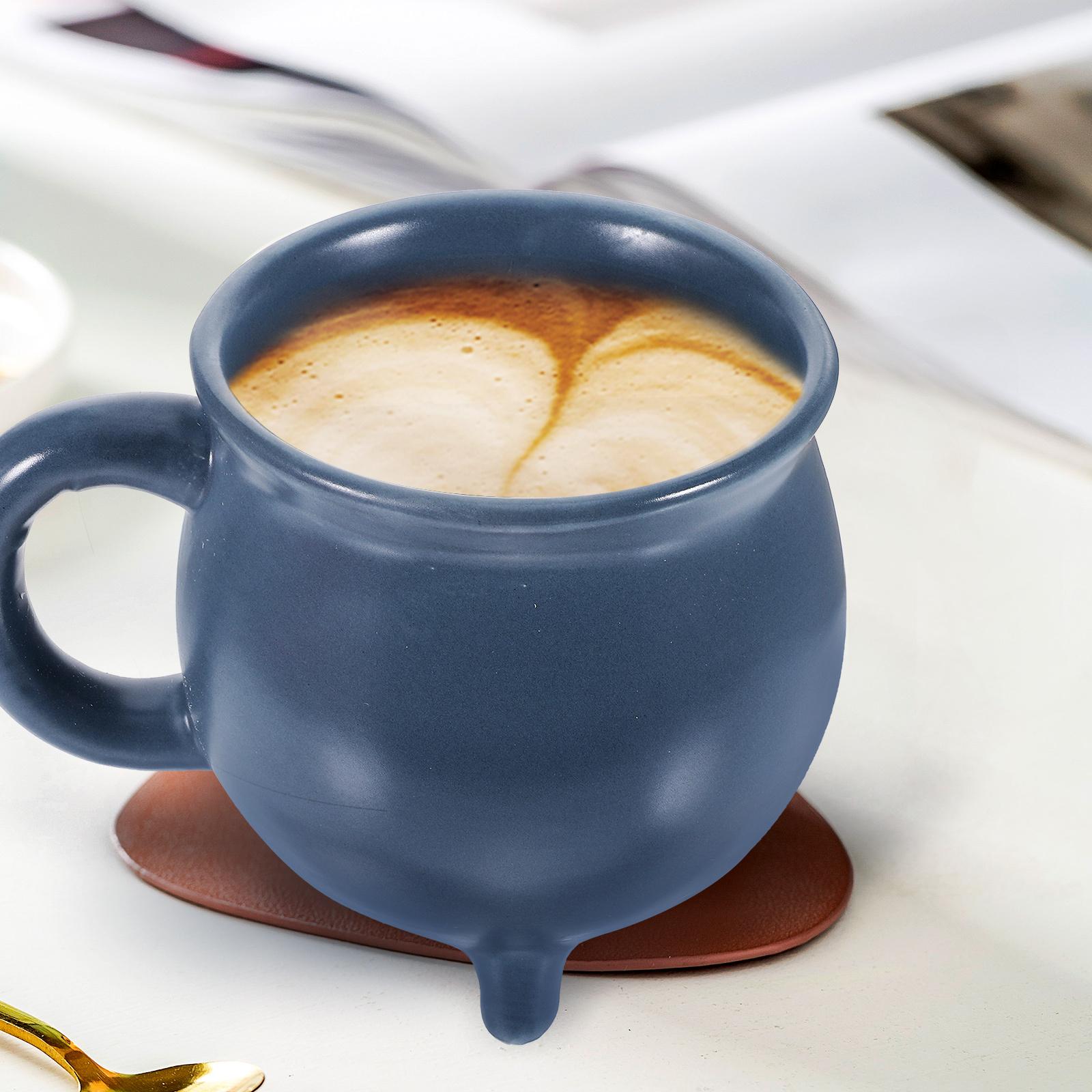 Ceramic Cauldron Mug Smooth Edge Coffee Cup for Office Home Cafe Halloween Drinking Mug Decorative Drinking Cup other