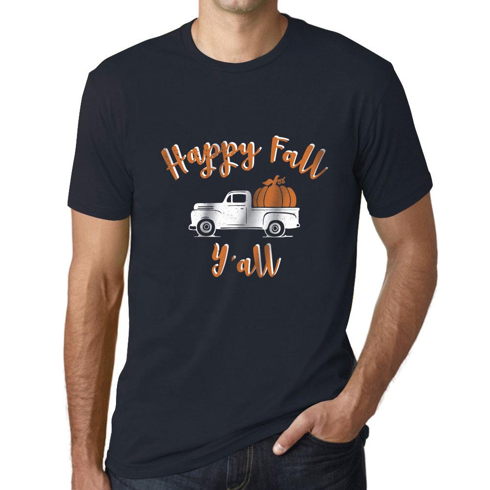 Ultrabasic Mens Graphic T-Shirt Happy Fall Yall Pumpkin Truck