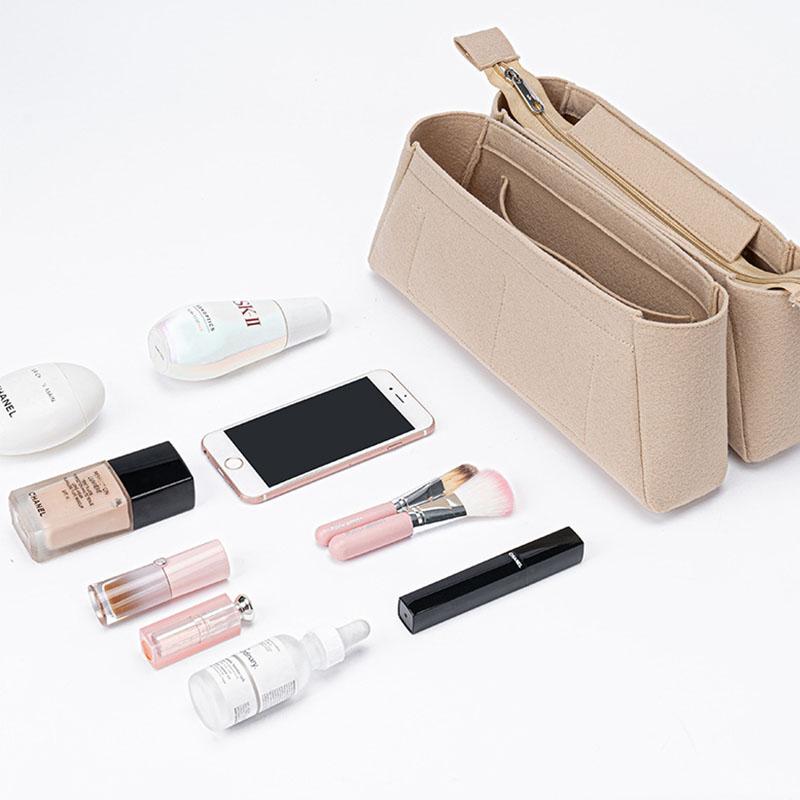 EverToner Passend für Montaigne BB MM Filzstoff Einlegebeutel Organizer Make-up Handtaschen-Organizer Reise Innen Mommy Kosmetiktaschen