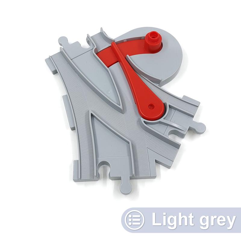 Big Size Block Bricks Train Tracks  Traffic Stop Lights Straight Duploes Black Accessories Diy Hot Toys For Children Baby Gift