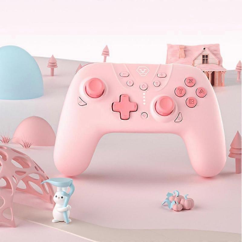 Wireless Switch Pro Controller, Dual Shock Gamepad Rechargeable Joystick Support Turbo, Macro, Gyro Axis, for Switch/Lite/OLED/iOS/Android/PC(Green)