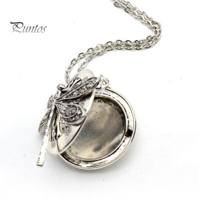 Vintage-Halskette, Retro-Anhänger mit Libellen-Anhänger, lange Halskette, handgefertigt, Schmuck im Boho-Ethno-Stil für Frauen, Alltagskleidung, Geschenk