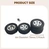 4Pcs RC Wheels and Tires Crawler Car Tire Spare Parts Easy to Install Replacement for LC79 MN82S