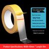 High Viscosity Transparent Double-Sided Acrylic Tape - Yellow/Ginger, Traceless, Grid Patterned for Carpets.