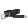 Alternative Fashion Unisex Faux Leather Belt With Sparkling Rhinestone Buckle For Street Style