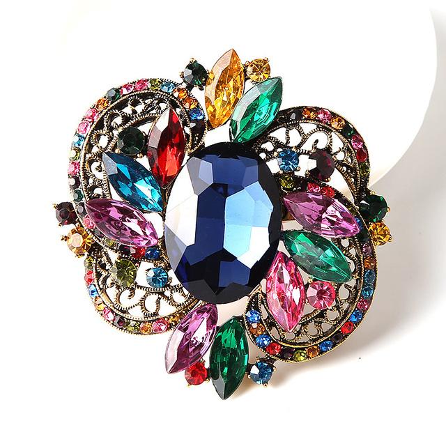 

High End Fine Stylish Stylish Creative Personality Crystalline Glass Pin Brooch Corsage Women S Clothing AccessoriesFashion Jewelry