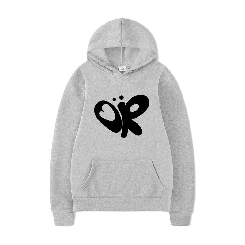 Brushed Sweater Printed Casual Pullover with Personalized Pattern Couple Casual Hooded Sweater