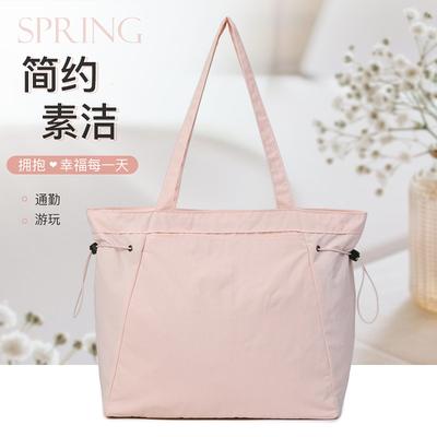 Schulter große Tasche Damen neue Mode große Kapazität Klasse Student Handtasche einfach einfarbig Handtasche Tasche
