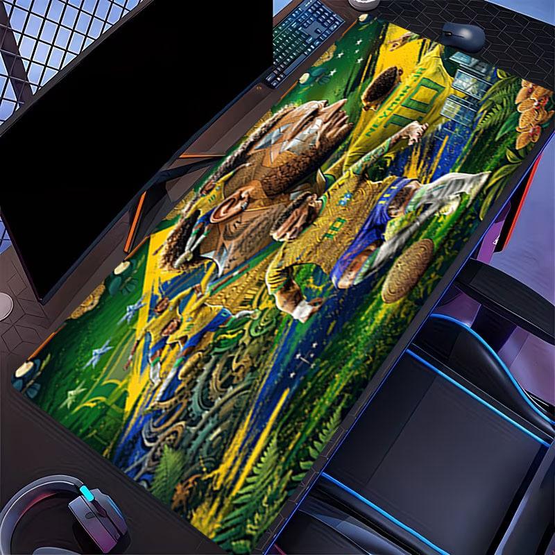 Neymar Jr Print Mouse Pad, for Keyboard Pad Laptop PC Mat for Office Home Use, Desk Decor, Perfect Birthday Gift for Gamers