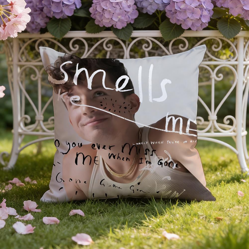 Singer C-Charlie Puth Cushion Cover Home & Car Dual-Scene Pillow Cover: Reversible for Premium Comfort