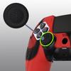 PlayVital Soft Rubber Protector Skin for PS5 Edge Wireless Ergonomic Silicone Cover Case with Thumb Grip Caps for PS5 Edge Controller Edition Red