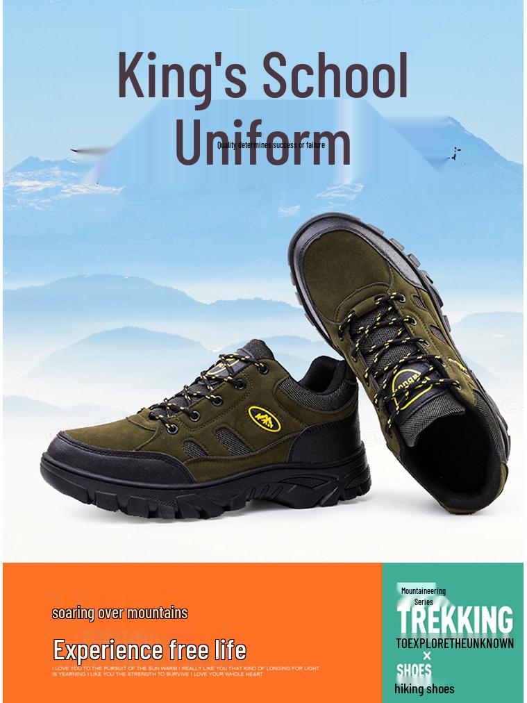 Men's Outdoor Hiking Sneakers - Trendy Autumn Workwear Safety Shoes