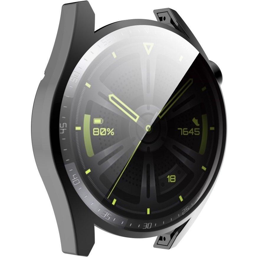 2in1 Case with Screen Protector for Huawei Watch GT 3 46mm, Black