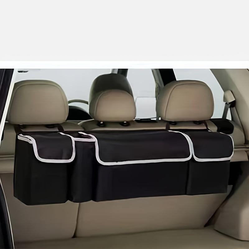 

Baisher premium faux leather car seat back organizer-waterproof storage bag for SUVs, MPVs & cars чёрный