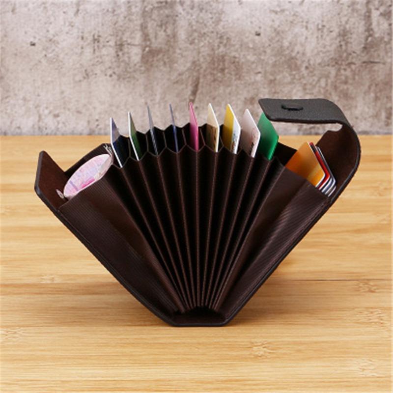 Portfel damski męski portfel skórzany etui na dowód osobisty torebka etui na pieniądze moda z wieloma miejscami na karty etui na karty LXY