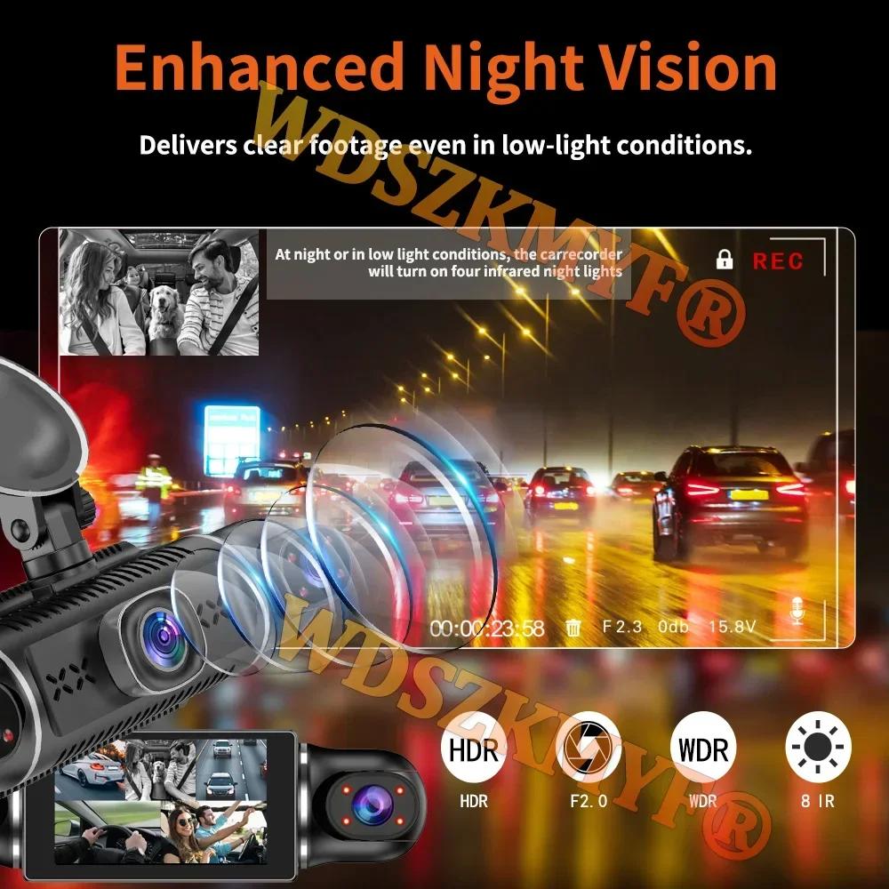 5 Channels 360° DashCam WIFI GPS 5*1080P DVR Car 4way Car Video Recorder camera Front inside Rear View Camera 24H Parking