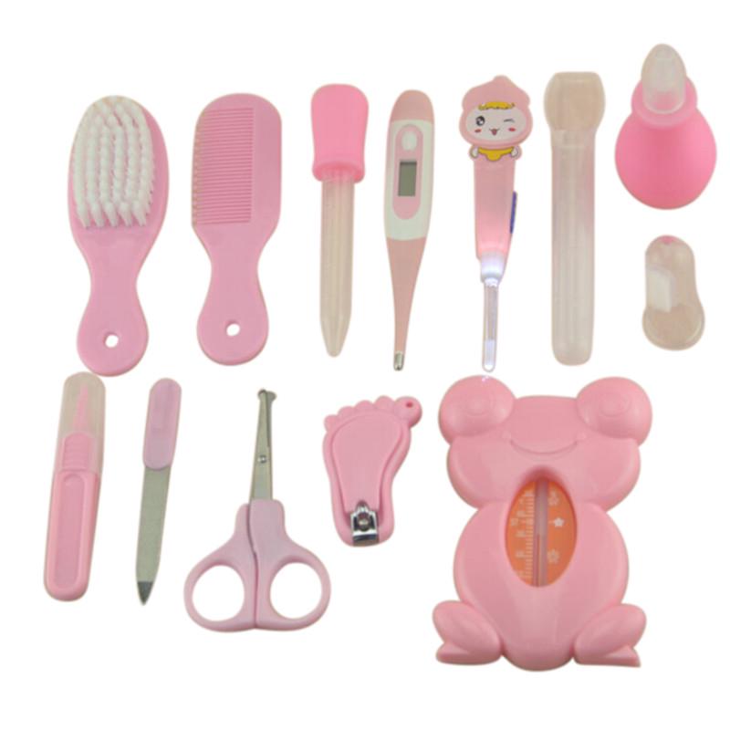 13-teiliges/Set Neugeborenes Baby Kinder Nagel Haar Gesundheitspflege Thermometer Pflegebürsten-Set